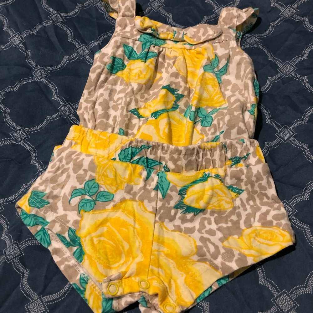 Golf Happy Baby Ruffle Sleeve Romper